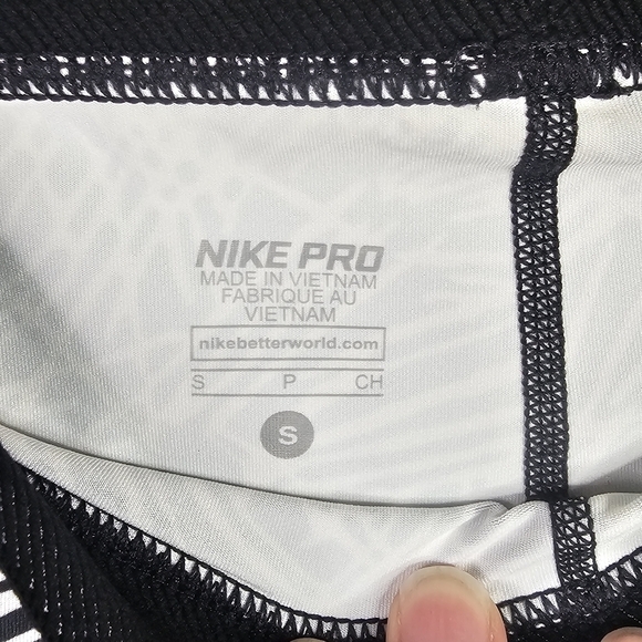Nike Dri-FIT Women Pro Palm Print Training Capris 822527-010 S - Picture 9 of 9